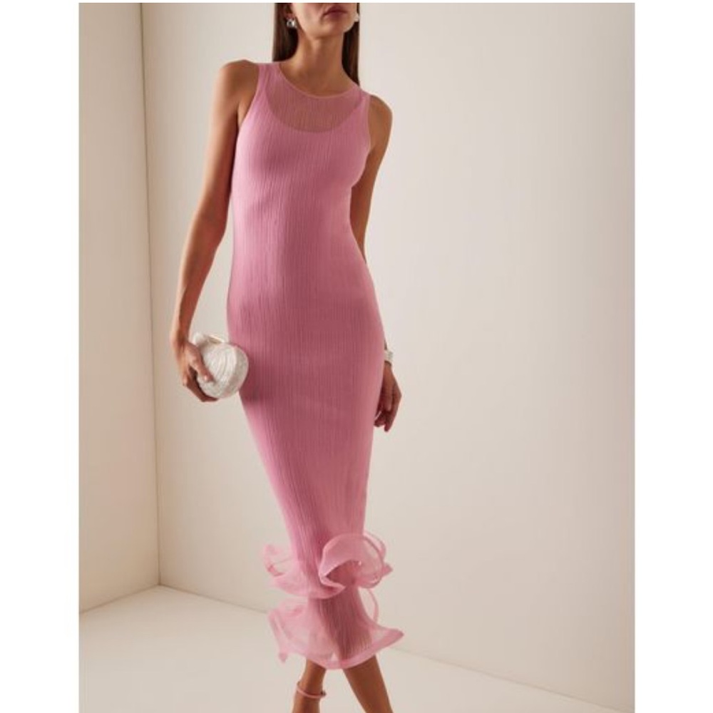 Jonathon Simkhai Daniella Crinkled Chiffon Dress